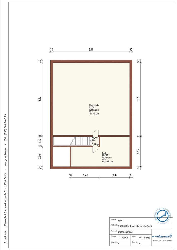 Grundriss DG (schematisch)