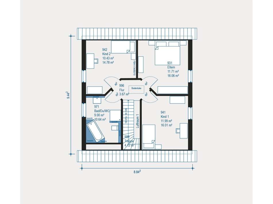 Familienfreundlicher Grundriss