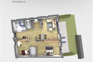 3-Zimmer-Wohnung in Karlsbad 