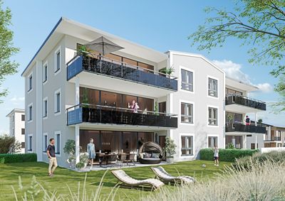 4 Zi. Whg. 1.OG Süd-Ost- Nachhaltiger Neubau mit max.Wohnkomfort & min. Nebenkosten - EH40 QNG-Plus