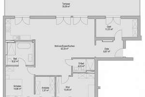 Penthousewohnung mit großer Dachterasse : Großzügige 4-Zimmer-Wohnung in Krefeld mit Blick ins Grüne – Grenzstraße 140, 47799 Cracau, Krefeld – Vorschaubild 22