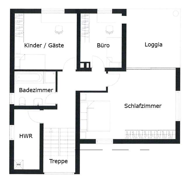 Grundriss Obergeschoss