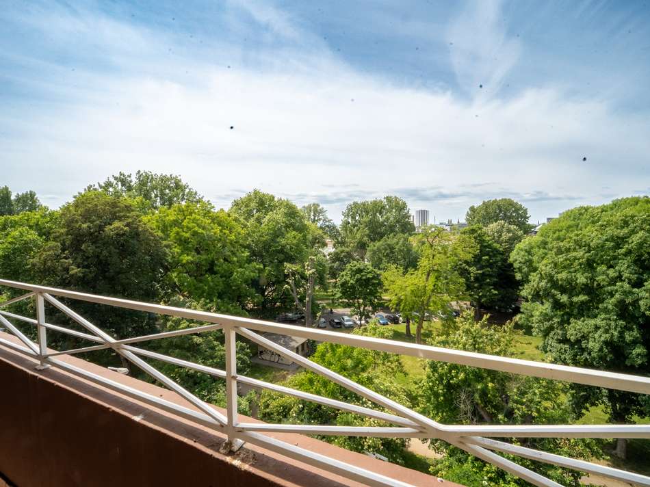Blick vom Balkon