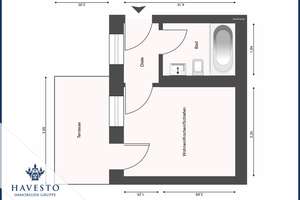 1-Zimmer-Wohnung mit Terrasse, Einbauküche und ruhige Hinterhauslage – 39104 Buckau, Magdeburg – Vorschaubild 3