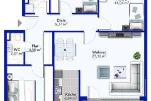 Bezugsfreie 4-Zimmer-Wohnung mit Loggia in München - Milbertshofen / Am Hart, in BMW-Nähe – idea – Die vollständige Adresse der Immobilie erhältst du vom Anbieter., 80937 Am Hart, München – Vorschaubild 10