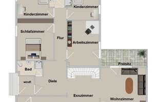 Großzügiger Bungalow in ruhiger Ortsrandlage mit Weitblick – ideal für Familien – Die vollständige Adresse der Immobilie erhältst du vom Anbieter., 34630 Gilserberg – Vorschaubild 15