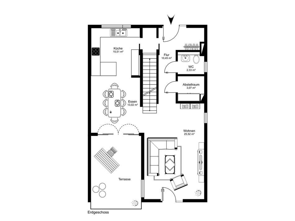 Grundriss Erdgeschoß