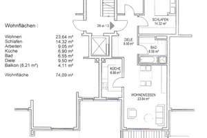 Schöne 3-Zimmer-Wohnung mit Süd-Ost-Balkon, EBK & Tiefgarage in Wiesbaden-Südost – Hasengartenstr. 28A, 65189 Südost, Wiesbaden – Vorschaubild 2