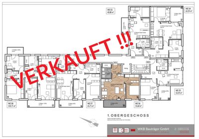 VERKAUFT / Obergeschosswohnung Nr. 6 / 2-Zimmer, mit großem Westbalkon