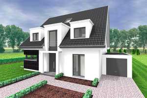 Düsseldorf-Wittlaer,  1a-Lage, moderne freistehende  Villa, Südlage, zwei Garagen – Düsseldorf – Vorschaubild 2