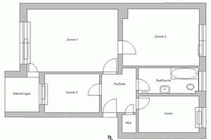 Frisch modernisiert! 3 Zi.-Wohnung mit Balkon. – Westring 23, 46242 Stadtmitte, Bottrop – Vorschaubild 3
