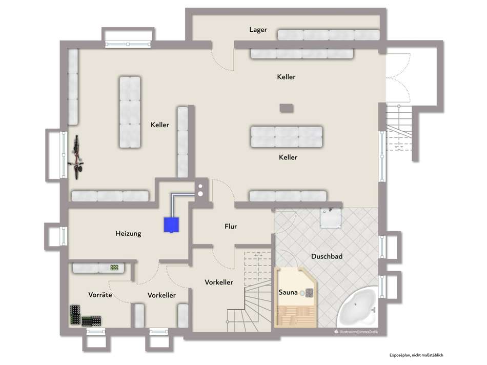 Grundriss Skizze  KG