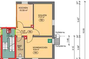 2,5 Zimmer in Pfersee frisch renoviert – Eberlestr. 42, 86157 Pfersee-Nord, Augsburg – Vorschaubild 2
