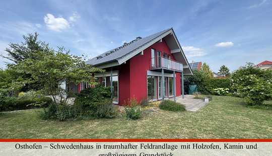 Bild von Osthofen – Schwedenhaus in traumhafter Feldrandlage mit Sauna, Holzofen und großzügigem Grundstück