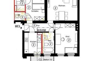 moderne 3 Zimmerwohnung in Leipziger Südvorstadt – Kantstraße 57, 4275 Südvorstadt, Leipzig – Vorschaubild 9