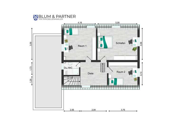Grundriss Obergeschoss 