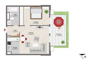 Gartentraum: moderne 2-Zimmer-Wohnung im Erdgeschoss
 – Die vollständige Adresse der Immobilie erhältst du vom Anbieter., 85551 Kirchheim bei München – Vorschaubild 23