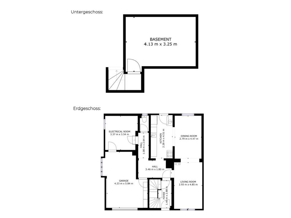 Grundriss UG und EG