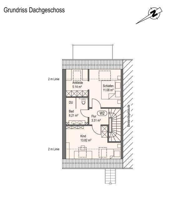 Grundriss Dachgeschoss