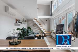 Stilvolle Maisonettewohnung mit Galerie, Panoramafenster und privatem Aufzug