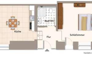 Saniertes 2-Zimmer-Wohnjuwel mit Altbaucharme in Stuttgart-Rohracker – 70329 Rohracker, Stuttgart – Vorschaubild 2