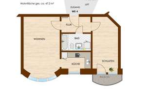 2-ZIMMER-WOHNUNG m. BALKON BEZUGSFREI AB 09/2026 – Ulmenstraße 22, 9112 Kaßberg, Chemnitz – Vorschaubild 12