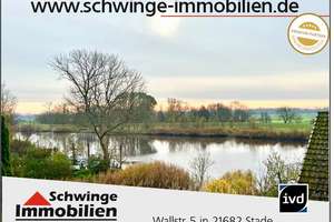 SCHWINGE IMMOBILIEN Stade: Wohnhaus direkt auf dem Oste-Deich in der Ortschaft Osten. – Deichstraße 39, 21756 Osten – Vorschaubild 1