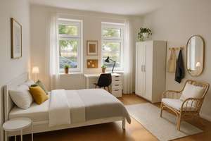 3-Raum-Hochparterre-Wohnung mit Einbauküche in Leipzig – Reichpietschstraße 45, 4317 Reudnitz-Thonberg, Leipzig – Vorschaubild 2