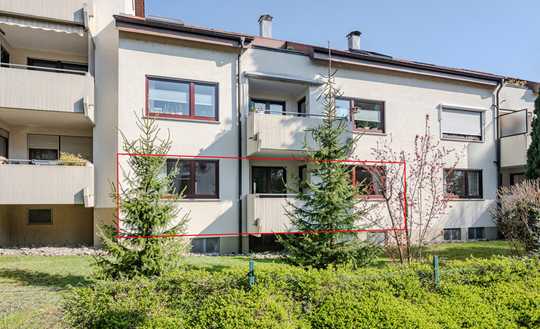 Urban wohnen, ins Grüne blicken: 3,5 Zimmer in Bestlage !