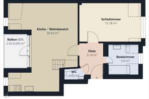 Lichtdurchflutetes Wohnen auf zwei Ebenen – Galeriewohnung mit ruhiger Dachterrasse in Sendling – Die vollständige Adresse der Immobilie erhältst du vom Anbieter., 81369 Mittersendling, München – Vorschaubild 11