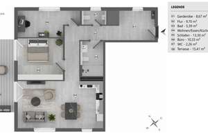 Neubau 3-Zimmer Erdgeschosswohnung: Ihr neues Zuhause in modernem Design – Die vollständige Adresse der Immobilie erhältst du vom Anbieter., 89079 Einsingen, Ulm – Vorschaubild 7