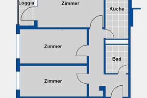 Schöne 3-Zimmer-Wohnung mit Balkon in Neuwiedenthal – Striepenweg 45, 21147 Hausbruch, Hamburg – Vorschaubild 5