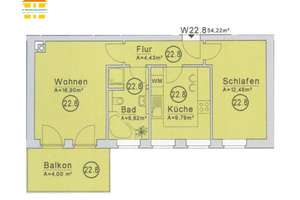 2-Raum-Wohnung mit Balkon und Carport-Stpl. zur Eigennutzung in Ebersdorf! – Erich-Steinfurth-Straße 22, 9131 Ebersdorf, Chemnitz – Vorschaubild 2