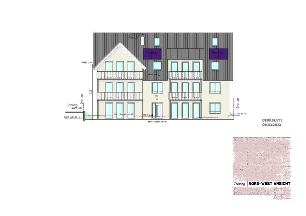 Attraktives Baugrundstück mit genehmigem Bauprojekt für ein Sechsfamilienhaus