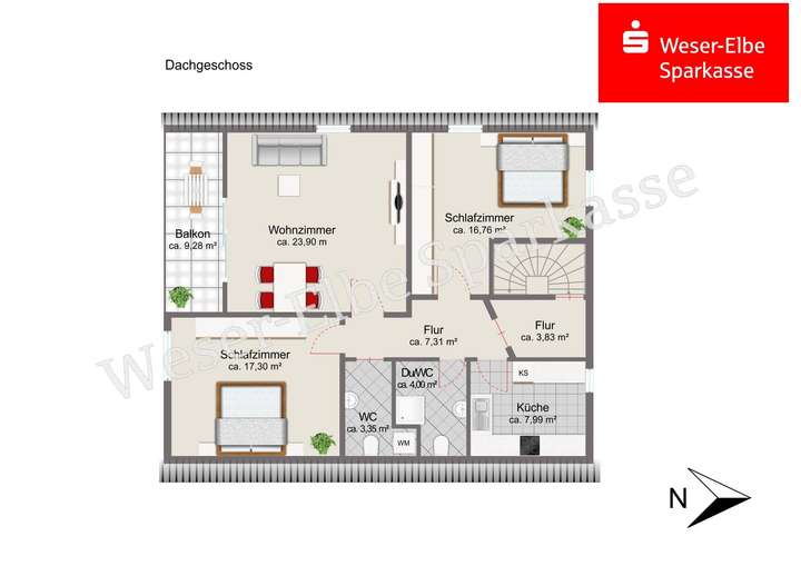 Grundriss Dachgeschoss