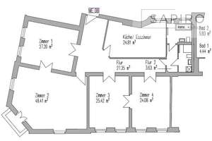 GROSSZÜGIGE 4-ZIMMER-STUCK-ALTBAUWOHNUNG 
IN BELIEBTER KIEZLAGE VON SCHÖNEBERG – Die vollständige Adresse der Immobilie erhältst du vom Anbieter., 10781 Schöneberg, Berlin – Vorschaubild 11