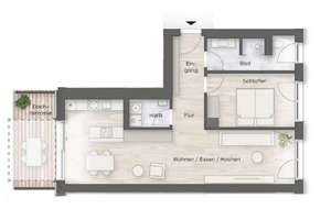 ** Erstbezug - 2 Zimmer in der Penthouse-Etage mit Top Einbauküche, Tageslichtbad & Dachterrasse ** – Kohlenstraße 29, 4107 Zentrum-Südost, Leipzig – Vorschaubild 19