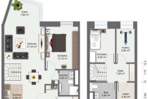 4,5-Zimmer-Wohnung Giesing, EBK, Parkett – Untersbergstraße 88a, 81539 Obergiesing, München – Vorschaubild 2