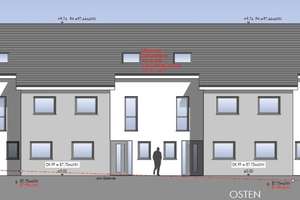 Reihenmittelhaus KFW40 in Heepen mit schönem Grundstück RH3: bezugsfertig