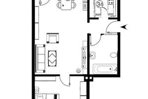 Vermietete 2-Zimmer Wohnung in guter Lage von Stellingen – Die vollständige Adresse der Immobilie erhältst du vom Anbieter., 22527 Stellingen, Hamburg – Vorschaubild 2