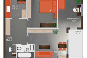 sonnige 3-Zimmer-Wohnung mit Balkon in traumhafter Schwabinger Lage