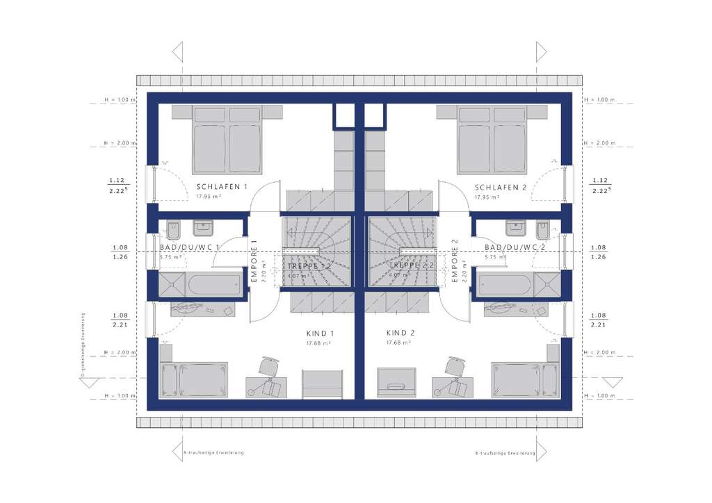 Immobilie in Rauschenberg - Zweifamilienhaus Technikfertig mit Wärmepumpe. Grundstück im Preis inbegriffen - Bild 4
