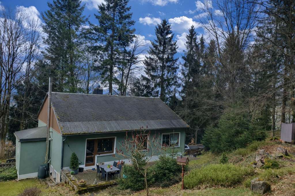 Immobilie in Geyer - Einfamilienhaus auf idyllischem Waldgrundstück mit Sauna in Geyer - Bild 1