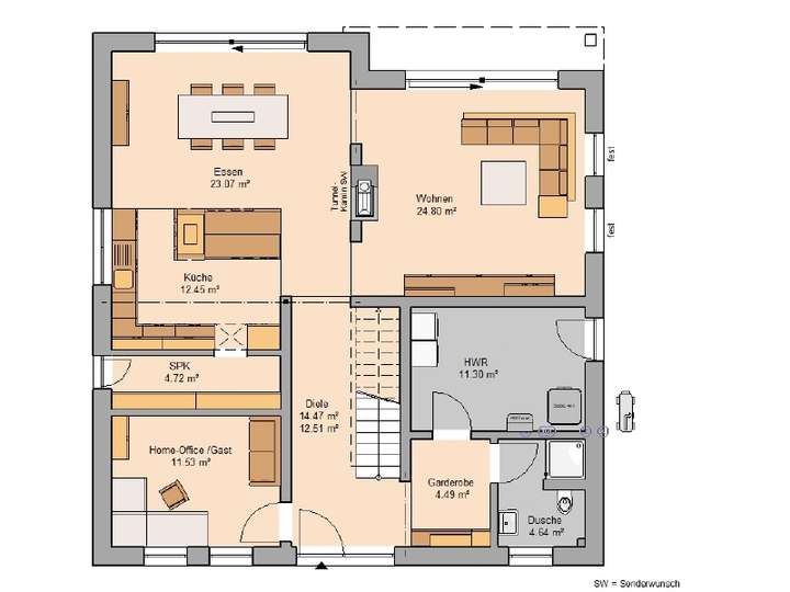 Grundriss Erdgeschoss