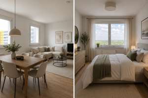 Helle, renovierte 2-Zi.-Wohnung mit Weitblick – Lise-Meitner-Straße 19, 6122 Nördliche Neustadt, Halle (Saale) – Vorschaubild 1