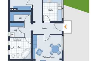 Vielseitiges Dreigespann aus Bungalow mit Altbau und Wald – Oberbergischer Kreis – Vorschaubild 10