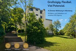 Großzügige 4-Zimmer-Wohnung mit Balkon, zwei Stellplätzen und attraktiver WG-Eignung