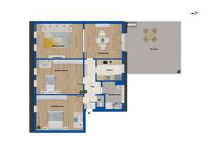 Wohnen im Leipziger Musikviertel: 3-Zimmer-Dachgeschosswohnung im Denkmal mit herrlicher Südterrasse – Die vollständige Adresse der Immobilie erhältst du vom Anbieter., 4107 Zentrum-Süd, Leipzig – Vorschaubild 12