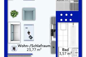 Ihre neue Kapitalanlage: Saniertes Apartment mit gehobener Ausstattung und traumhafter Aussicht! – Die vollständige Adresse der Immobilie erhältst du vom Anbieter., 81477 Solln, München – Vorschaubild 5