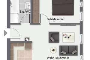 Gepflegte 2-Zi.-Whg. in zentraler Lage von Rosenfeld! – Die vollständige Adresse der Immobilie erhältst du vom Anbieter., 72348 Rosenfeld – Vorschaubild 9
